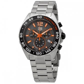  TAG Heuer 포뮬러 1 쿼츠 크로노그래프 - 직경 43mm CAZ101AH.BA0842, 회색, 43 mm