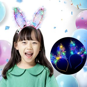 오너클랜 LED 토끼 머리띠-파티 소품