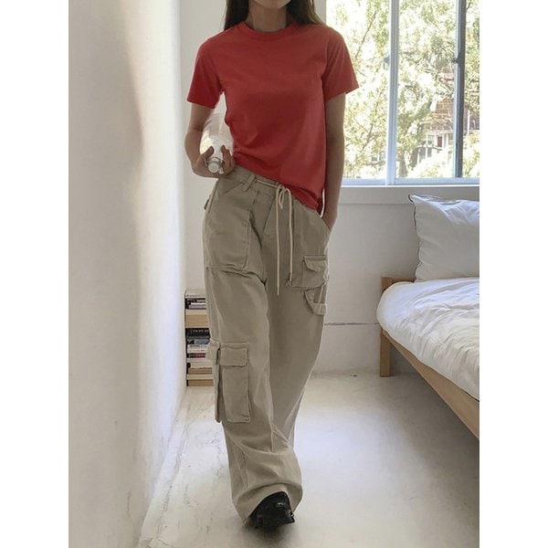 Essential Regular Fit Short-Sleeve T-Shirt - Coral