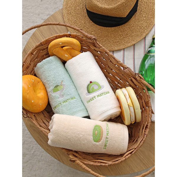 스위트말차 세면타올 130g 1매
