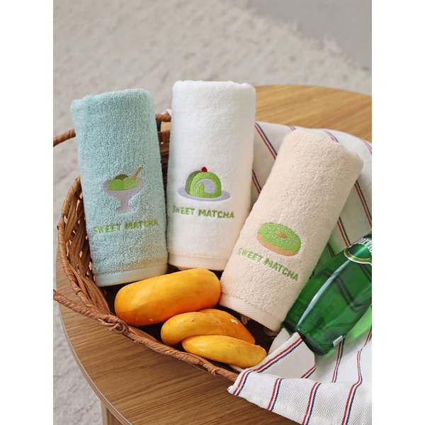 스위트말차 세면타올 130g 1매