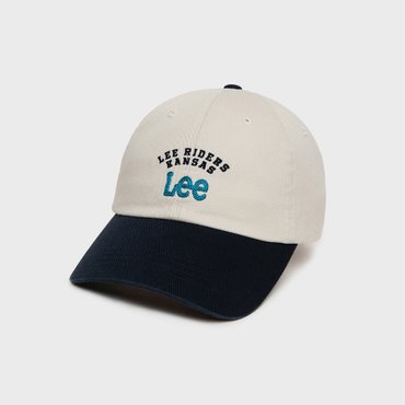 LEE 트위치 로고 배색 볼캡 네이비 LE2501CA03NA