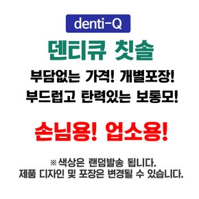 덴티큐 일회용 칫솔 4개입 개별포장 휴대용 여행용 추천 호텔 모텔 펜션 캠핑 업소용 치솔 비품