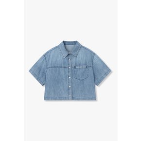 [보브] 라이트 하프 슬리브 데님 셔츠 7156355001