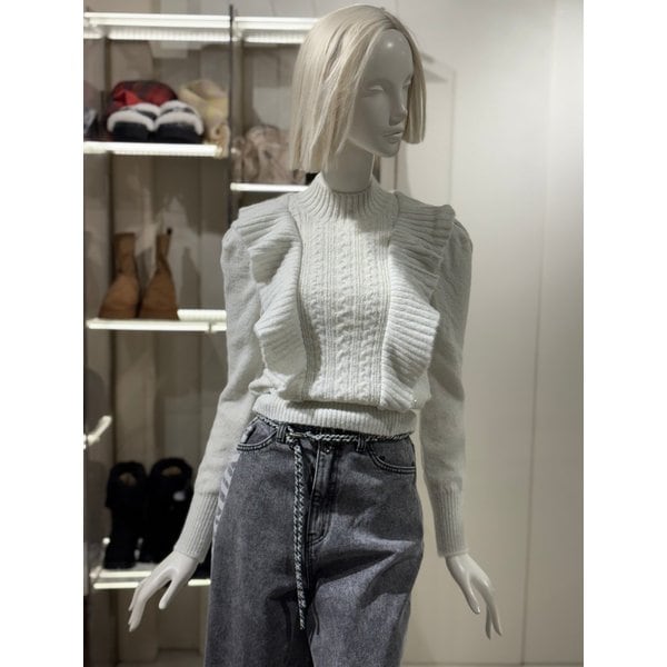 [파주점] 메탈 믹스 러플 포인트니트(EQ4KL167)