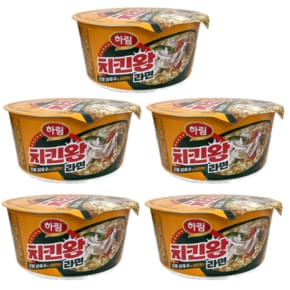 치킨왕 라면 컵  102g 5개