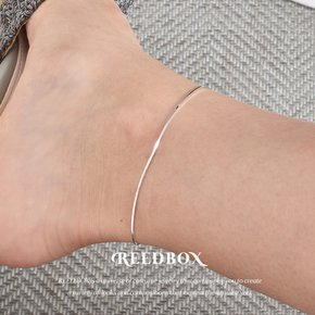 실버925 슬림 실크감촉 얇은 스네이크 뱀줄 은발찌