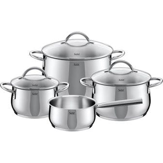  영국 실리트 후라이팬 Silit Cookware Set Comodo 4 pcs of 스테인리스 스틸 Silver 48 x 28 cm