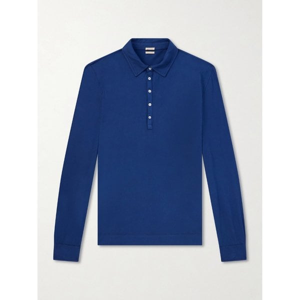 라이아 리넨 코튼 블렌드 폴로 티셔츠 46376663163000774