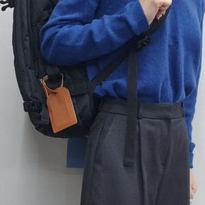 골프라운딩 골프백 캐리어 커버형 네임택 브라운