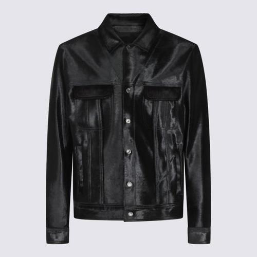 살바토레 산토로 가죽 자켓 51650 CUEDBLACK