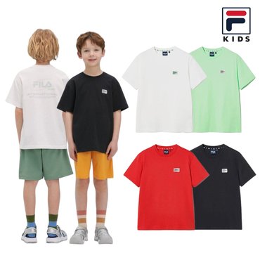 휠라키즈 25SS 베이직 로고 티셔츠 (FK2RSH2203X)