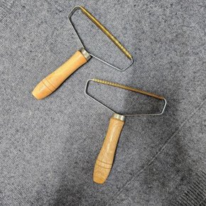 반려동물 미니 보풀제거기 털제거기 우드손잡이