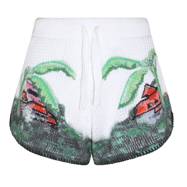 확대된 대표 [해외배송] 아미리 멀티컬러 코튼 에덴 락 CROCHET 쇼츠 PF23WKB021900 B0560955614