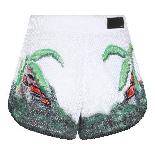 [해외배송] 아미리 멀티컬러 코튼 에덴 락 CROCHET 쇼츠 PF23WKB021900 B0560955614