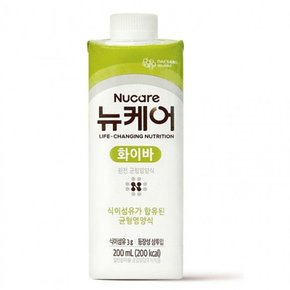 뉴케어 화이바 단백질보충 200ml 1캔 식사대용 유동식 건강영양식 어르신영양식