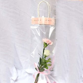 오너클랜 꽃포장 포장지 비닐봉투 소 꽃다발 쇼핑백
