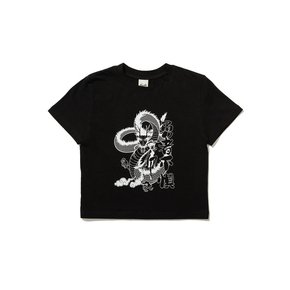 DRAGON  Crop T-Shirt (BLACK)