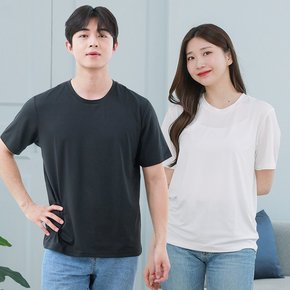 기능성 쿨스트레칭 라운드반팔티 2매