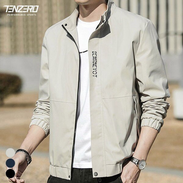 텐제로 사계절 남성 모던스타일 카라 바람막이자켓 경량 등산점퍼 러닝 캠핑 Bon-2614