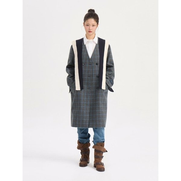 Check No Collar Double Coat (multi color) LFCAS26100XXX
