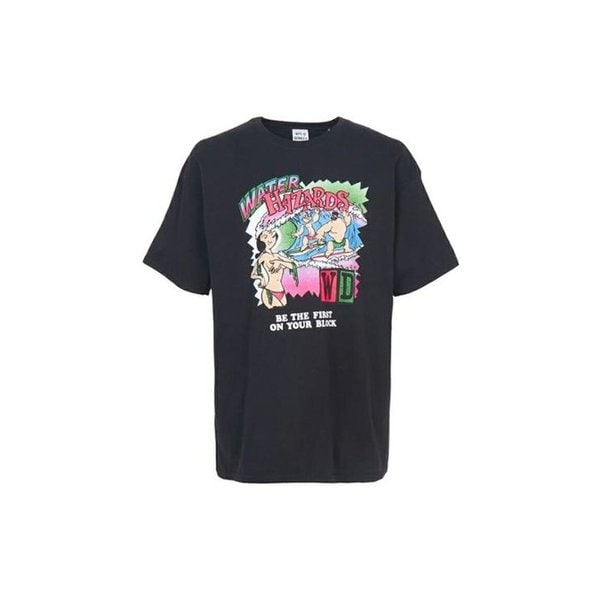 26SS 와일드 동키 반팔 티셔츠 HAZARDS TSHIRT BLACK DOM