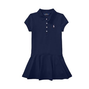 걸즈 Pleated 카라 원피스 French Navy