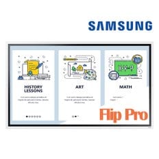 삼성전자 전자칠판 Flip pro 65인치 LH65WMBWBGCXKR 플립프로 학교 학원 회의실 스마트 터치보드