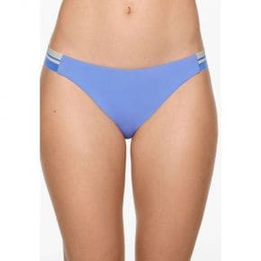 4765440 OYSHO STRIPED ELASTICATED MEDIUM-COVERAGE - Bikini bottoms light blue