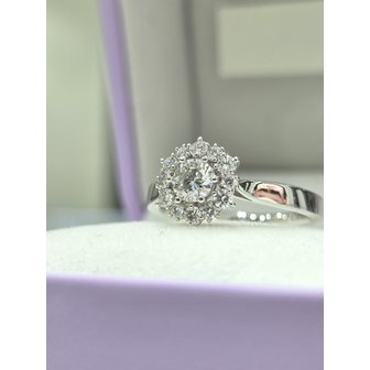 골든듀 [파주점] 디어블룸2(3C)B 3부 다이아몬드 반지,웨딩밴드 WG 18k 211900394