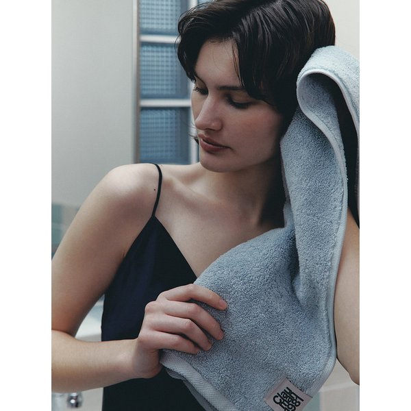 [국내생산] 1P 시그니처 호텔 콤팩트 타올_더스티블루 240g