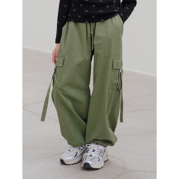 D링 스트랩포인트 카고팬츠