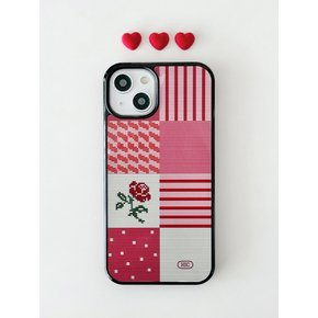 Patchwork Rose Cross Stitch Bumper Case_HC2477EP003M