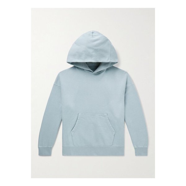 점보 가먼트 다이 코튼 혼방 저지 후디 블루 1647597351041829