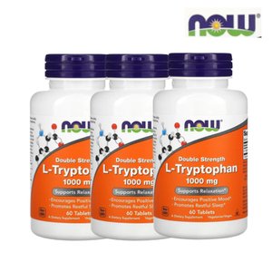 나우푸드 L-Tryptophan 세로토닌 1000mg 60정 3팩