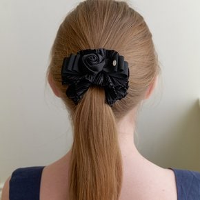 PRH083 Rose Frill Ribbon  Scrunchie