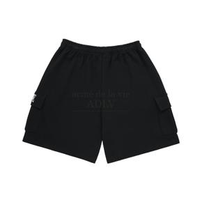 AE LOGO CARGO SHORT PANTS BLACK AE로고 카고 팬츠 블랙