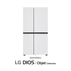 [LG] 디오스 오브제컬렉션 베이직 냉장고 832L(S834MWW12)