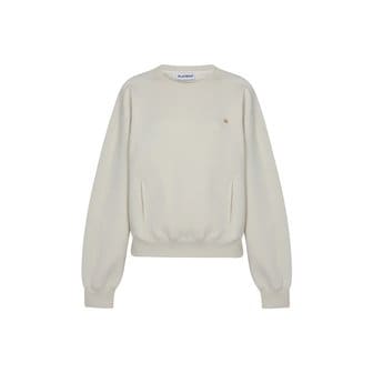 플레이부 [기모] FLEECE CUSHION SWEATSHIRT_Oat