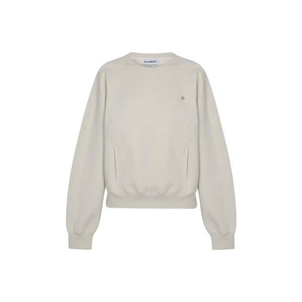 [기모] FLEECE CUSHION SWEATSHIRT_Oat