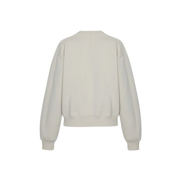 [기모] FLEECE CUSHION SWEATSHIRT_Oat