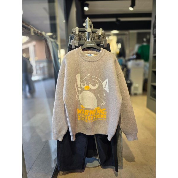 [시흥점] 펭귄 빅 오버핏 헤비니트(남여공용)/JGZZ51C06GY