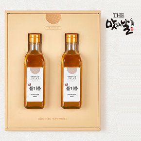 [선물세트]국산 A급 들깨 100% 생들기름180ml x 2병/저온압착