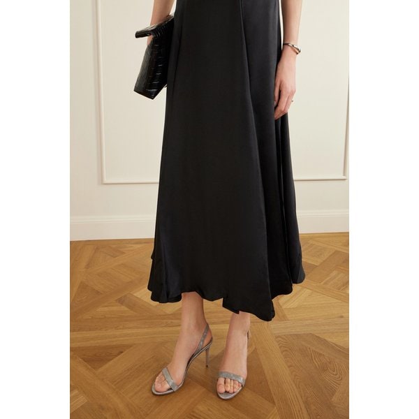 소 누드 85 메탈릭 텍스처 가죽 슬링백 샌들 46376663162955069