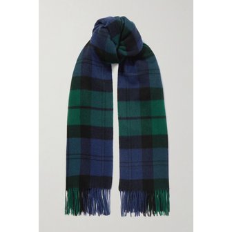 토템 체크 캐시미어 울 블렌드 스카프 46376663162980155