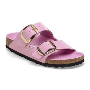 우먼 Birkenstock 아리조나 빅 버클 천연가죽 패턴트 에나멜 - High-Shine Fondant 핑