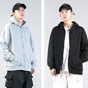 남녀공용 후드집업 중학생 얇은 무지 후드 단체 남자 여성 오버핏 루즈핏 회색 고등학생