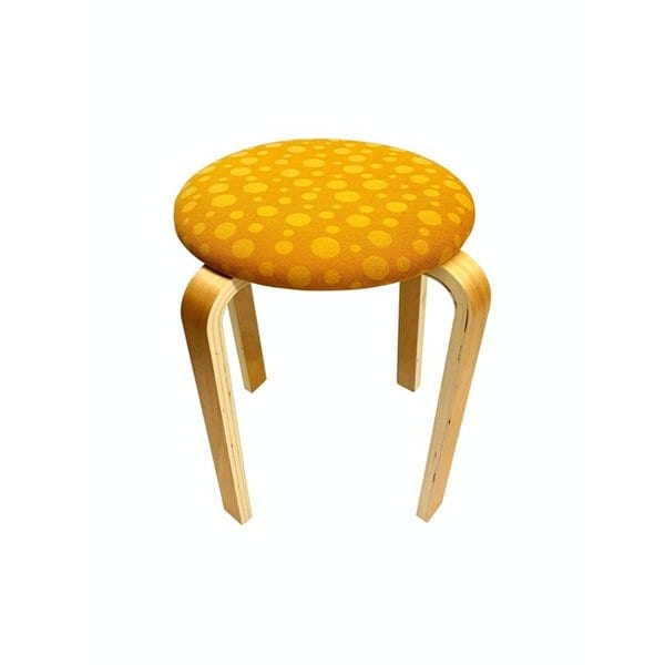 Mustard dot stool