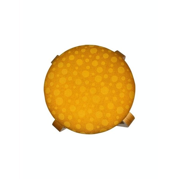 Mustard dot stool
