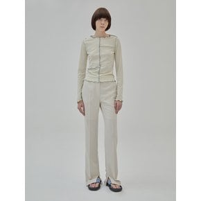 Slit Semi-Bootcut Pants in Ivory VW2SL164-03